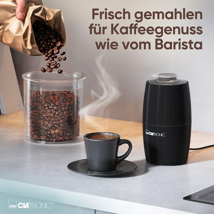 Produktbild Clatronic Kaffeemühle elektrisch, Edelstahl-Schlagmesser, 150 W
