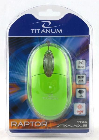Actual product image Esperanza Titanum Mouse Right USB Type-A Optical 1000 DPI (Cable)