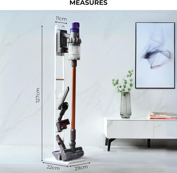 Actual product image Plutoos Hoover holder for Dyson V15 V12 V11 V10 V8 V7 V6 - DC58/ DC59/ DC62/ DC74