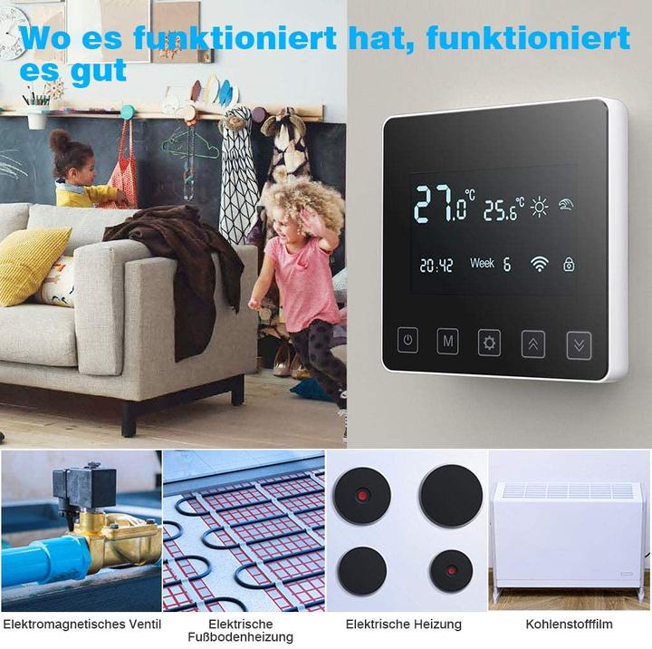 Actual product image Swarey WiFi thermostat