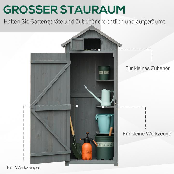 Produktbild Outsunny Gerätehaus mit Regalböden