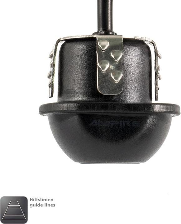 Produktbild Ampire Rückfahrkamera im Kunststoffgehäuse, 90 gespiegelt