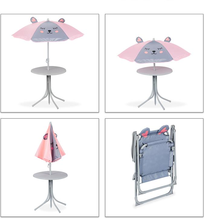 Actual product image Relaxdays Kid?s Furniture Set, Folding Chairs & Table