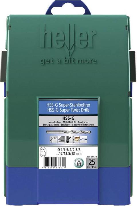 Produktbild Heller HSS Metall-Spiralbohrer-Set 25 (1 mm - 13 mm)