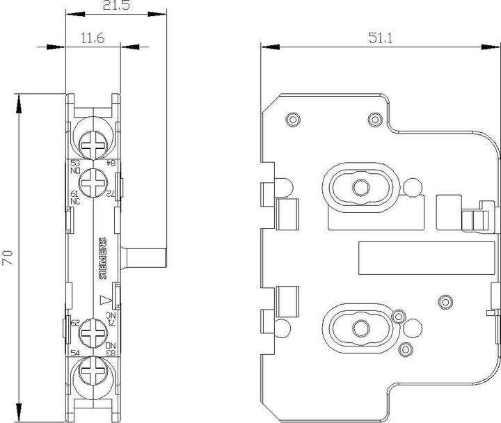 Produktbild Siemens Hilfsschalterblock 3TY7561-1KA00 1 St.