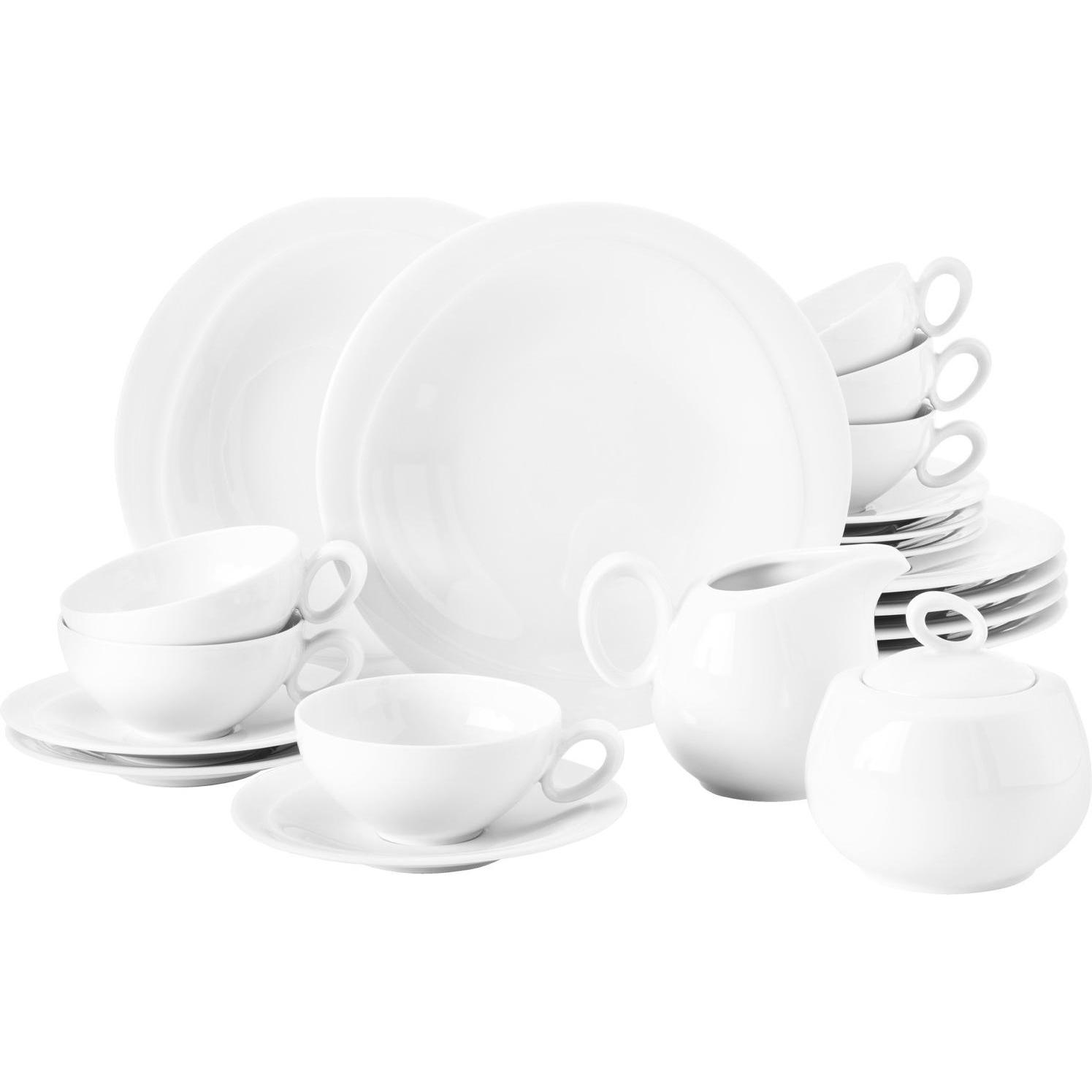 Seltmann, Geschirrset, Teeservice 20-teilig F Trio weiss (20 Stück)