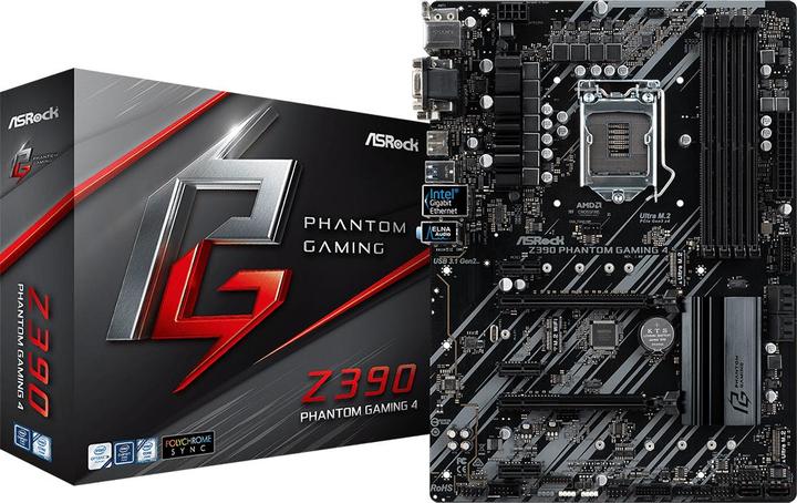 Immagine prodotto AsRock Z390 Phantom Gaming 4 (LGA 1151, Intel Z390, ATX)