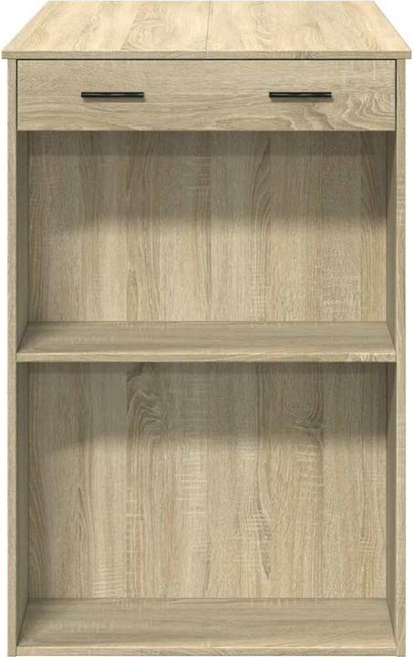 Actual product image vidaXL Bar table High table Counter table Kitchen table Sonoma oak Wood-based material