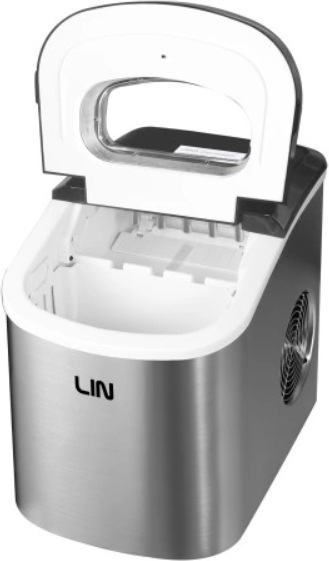 Immagine prodotto LIN Fabbricatore di ghiaccio portatile ICE PRO-S12 argento (Spina CH)