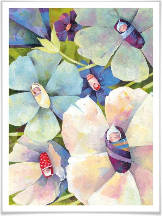 Image du produit Trenddeko Blanz - Bébés fleurs (24 x 30 cm)