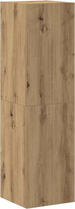 Actual product image vidaXL 3-tlg. TV-Schrank-Set Wandmontage Artisan-Eiche Holzwerkstoff (100 x 30 x 30 cm)