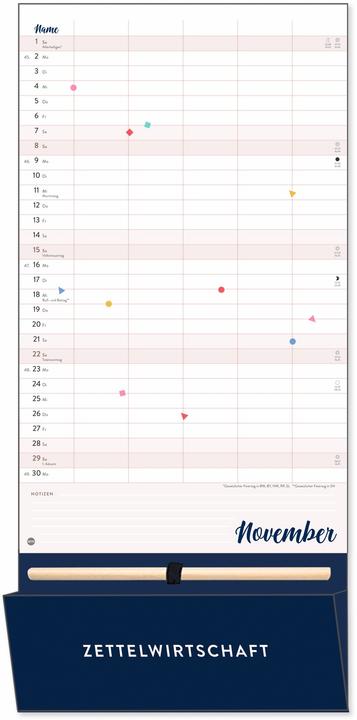 Produktbild Familienplaner plus Tasche 2026 (21 x 45 cm)