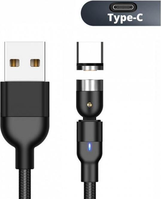 Immagine prodotto Maclean Cavo USB 2.0 MCE475 magnetyczny USB C kątowy 2m czarny (2 m, USB 2.0)