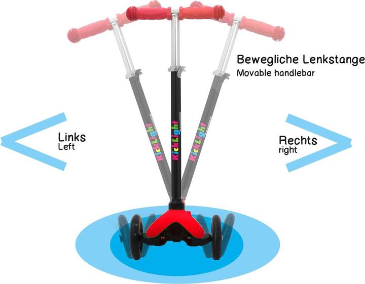 Produktbild Jamara KickLight Scooter rot