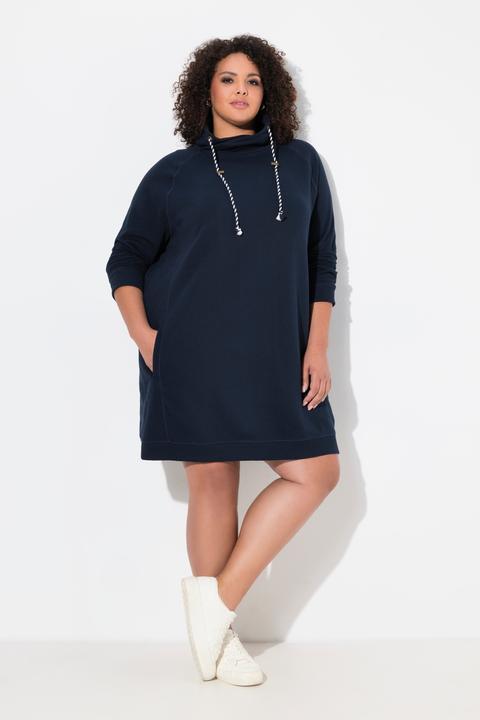 Produktbild Ulla Popken Sweatkleid, Stehkragen, Langarm, Taschen (50, 52)