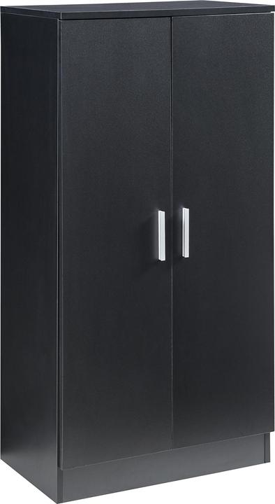 En.Casa Schuhschrank Notribontaa 108x55x35 cm Schwarz (55 x 35 x 108 cm)
