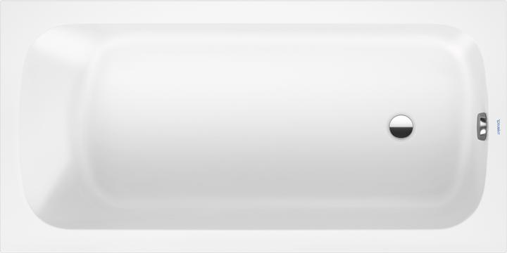 Duravit Qatego bathtub, built-in, 1500x750x480mm, acrylic, 1 backslide, white (75 cm, 150 cm)
