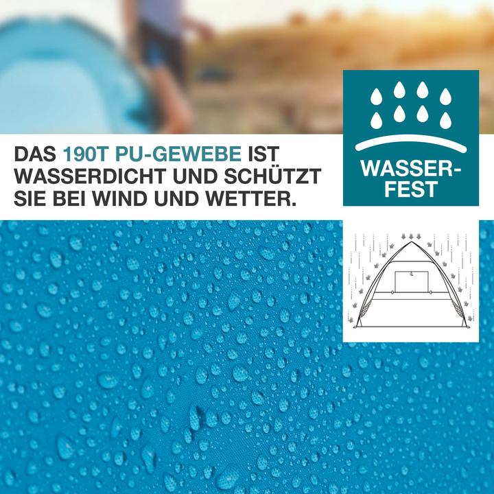 Produktbild Jamb Pop-Up Strandmuschel (Strandzelt + Strandmuschel, 3 kg, 3 Personen)