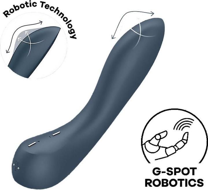 Image du produit Satisfyer - Vibromasseur G-Spot Wave 4 12 programme de vibration Gris foncé