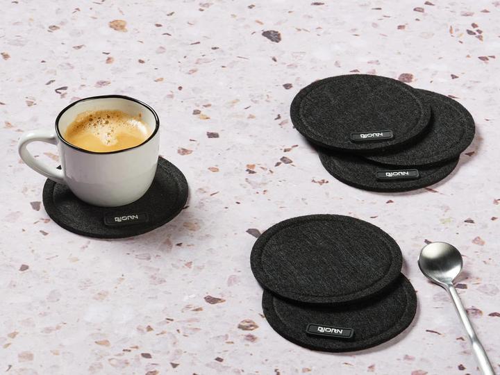 Produktbild Björn Rund - recycelter Filz (Glasuntersetzer)