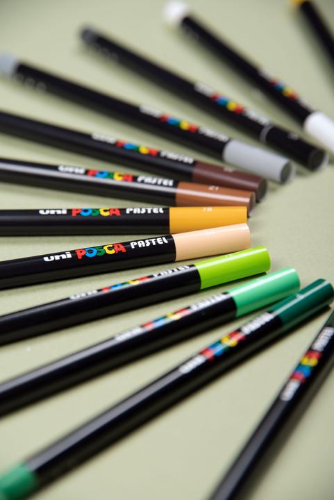 Image du produit Posca Pastel KPA-100 Set de 24 crayons de cire assortis (Assortiment, 24 x)