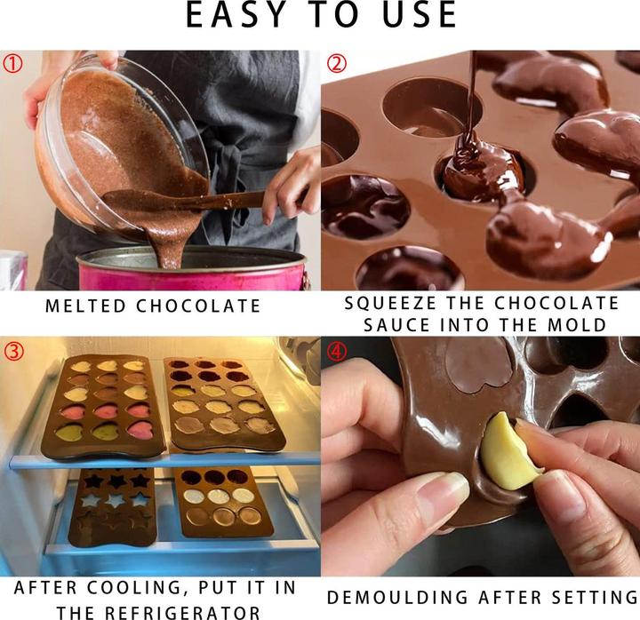 Produktbild Intirilife 10-teiliges Set mit Silikon Backformen