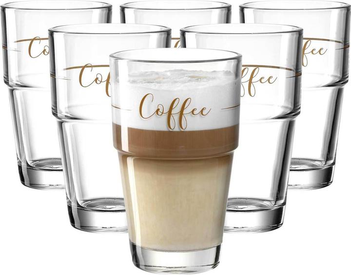 Produktbild Leonardo Latte Macchiato-Glas Solo Coffee 410 ml (410 ml, 6 x)