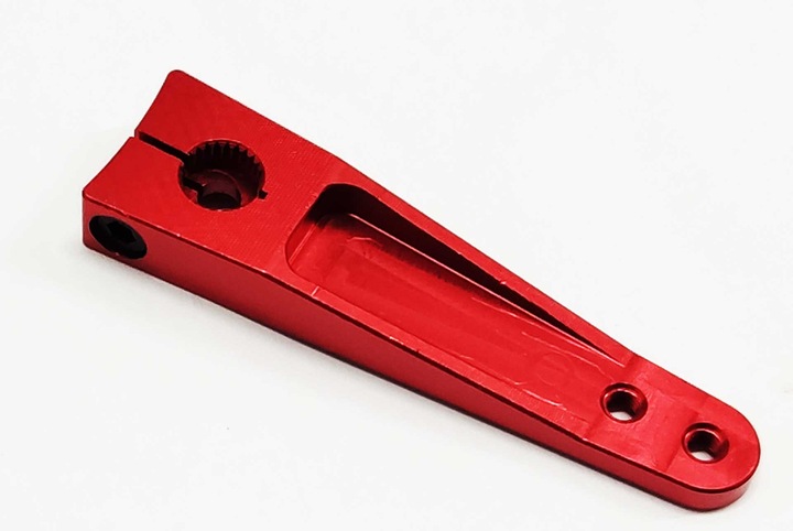 Produktbild Kuza Servohebel 1-Arm Futaba 25T 38/32mm 1.5" M2,5 Heavy Duty V2 Aluminium