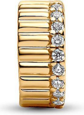 Produktbild Pandora Gerippter Clip-Charm (585er Gelbgold)
