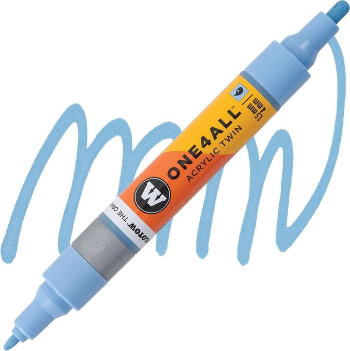 Molotow Marqueur pour Maquettes - One4All Twin - Acrylique Céramique Claire Pastel - 1,5/4mm - -202 - 15 cm (Céramique claire pastel, 4 mm, 1 x)