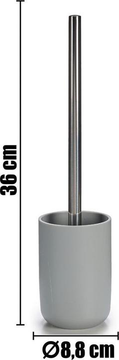 Actual product image Berilo set 4 pieces gray bathroom articles