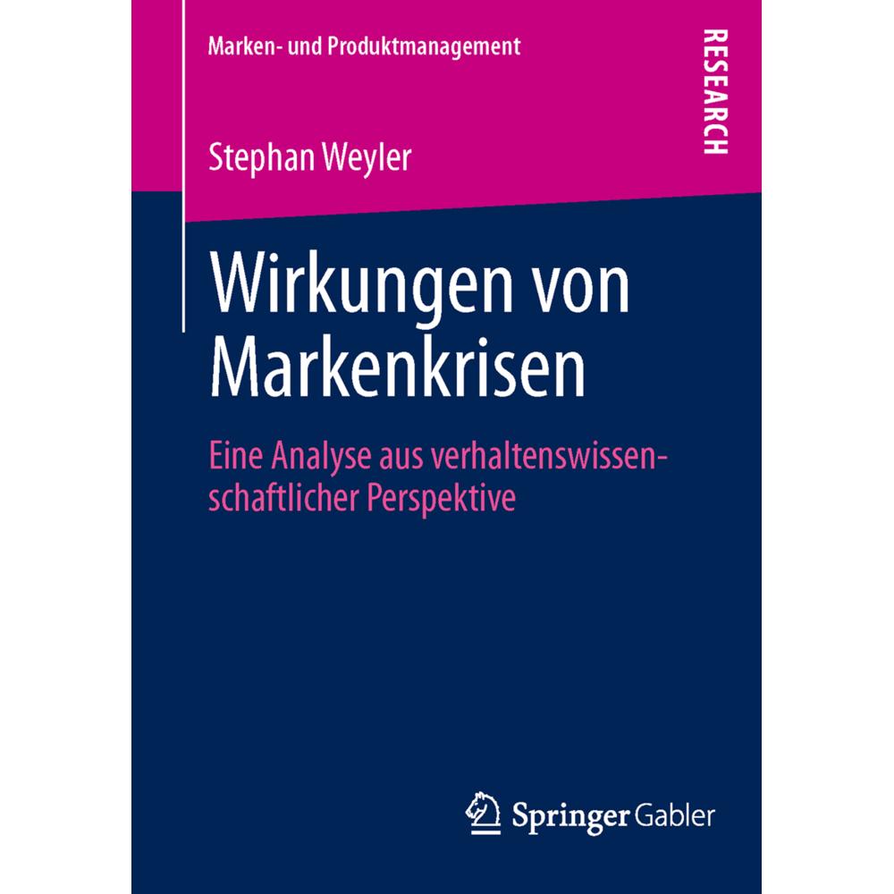 Wirkungen von Markenkrisen, Fachbücher