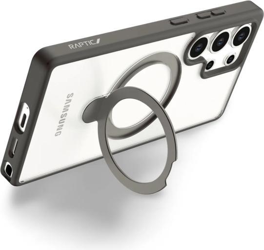 Actual product image Raptic Samsung Galaxy S25 Plus - Air Stand, schwarz (Samsung Galaxy S25+)