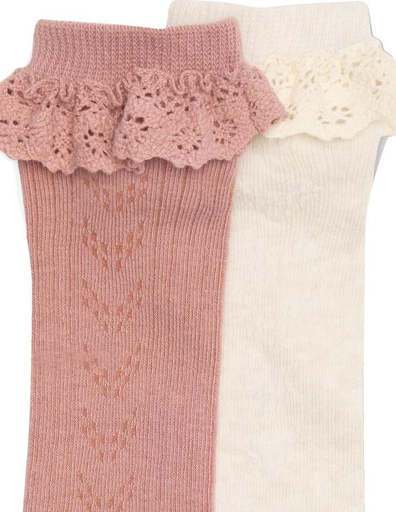 Produktbild Vertbaudet 2er-Pack Mädchen Strümpfe, Ajourstrick/Spitze (2er Pack, 31, 34)