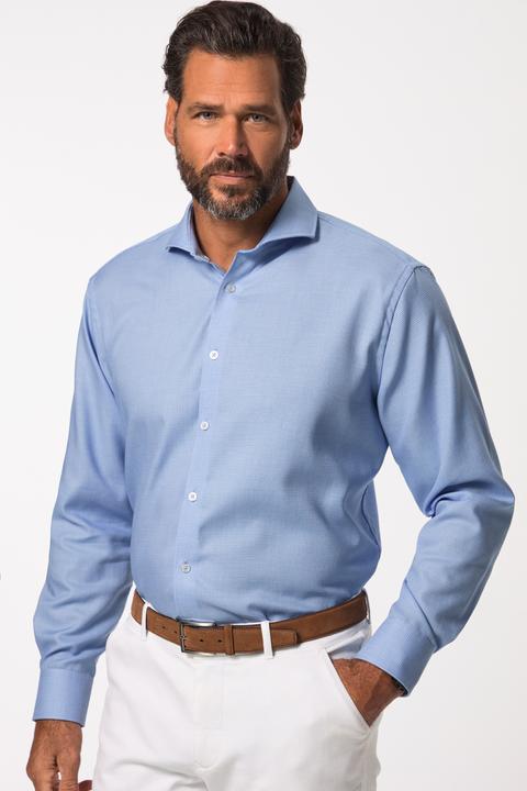 Immagine prodotto JP1880 Hemd, Business, Langarm, Haifisch-Kragen, Minimal-Print, Easy Care, Comfort Fit (5XL)