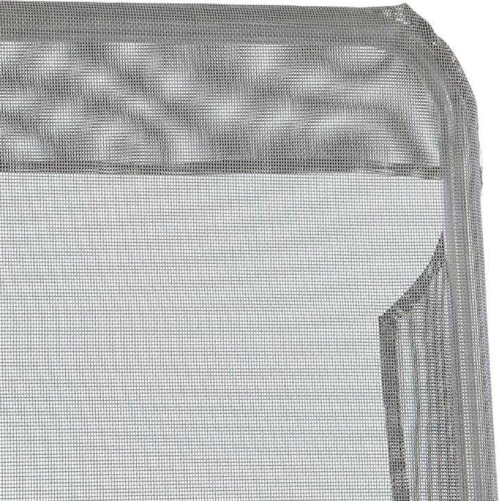 Actual product image VCM Gartenliege 2er Set Bäderliege 160 cm Grau Armlehne Stahl Relaxliege klappbar (160 cm)