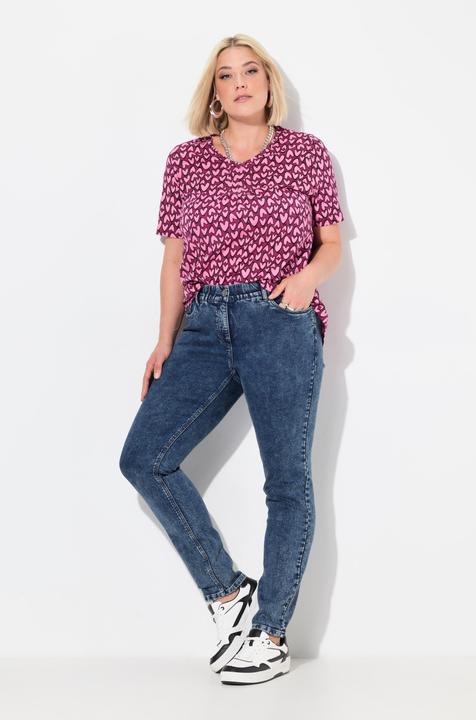 Image du produit Ulla Popken Jean Sarah en jersey, jambe étroite et taille confortable (48)