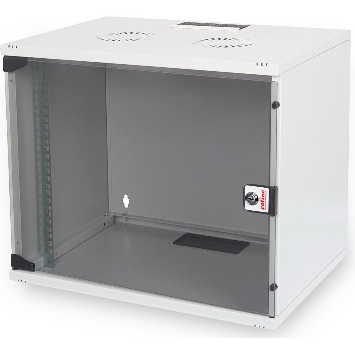 Roline 19-Zoll Wandgehäuse Basic 7 HE (7 HE, 19 Zoll Rack), Serverschrank, Grau
