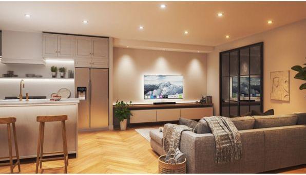 Produktbild Nanoleaf Essentials Matter Smart WiFi Einbauleuchte 4 Stk. (550 lm)