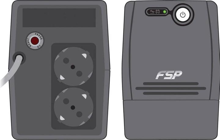 Actual product image Fortron FP 800 (800 VA, 480 W, Line-interactive UPS)