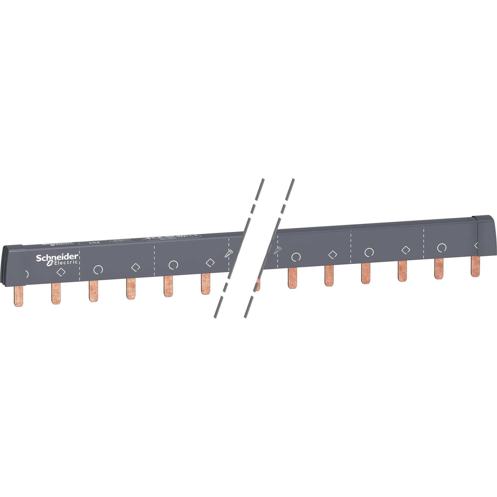 Thumbnail - Schneider Electric, Verteilerschrank Zubehör, Acti9 Cutable Comb Busbar 2P 100A 24 Mod