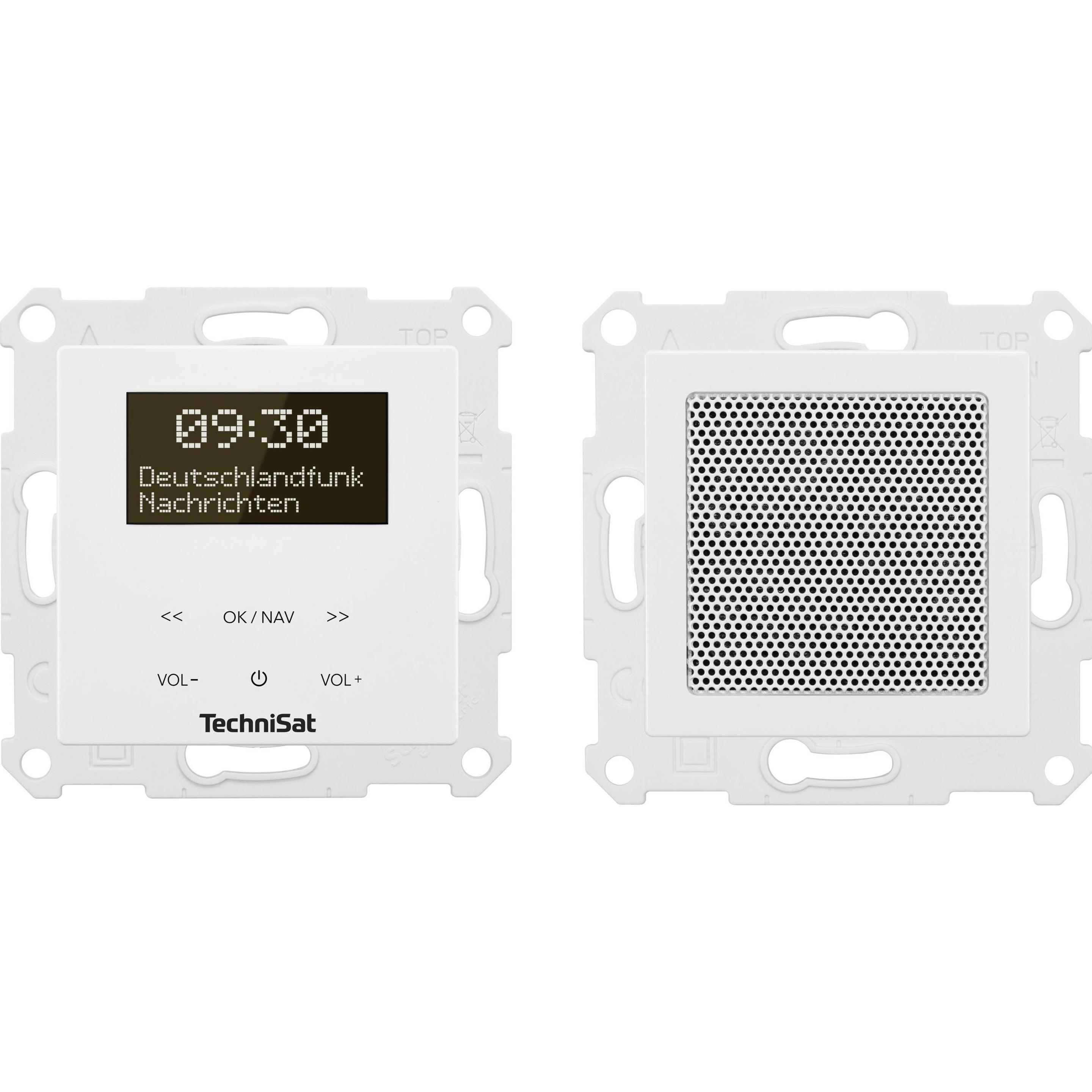 TechniSat DigitRadio Up 55 (DAB+, UKW, WLAN, Bluetooth), Radio, Weiss