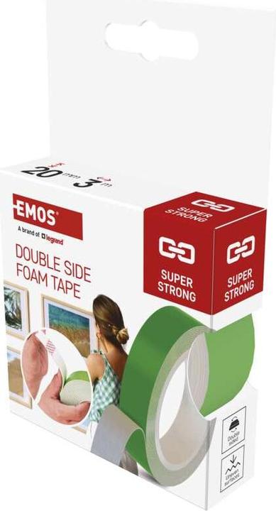 Produktbild Emos Doppelseitiges Schaumklebeband 20 mm / 3 m, grün (20 mm)