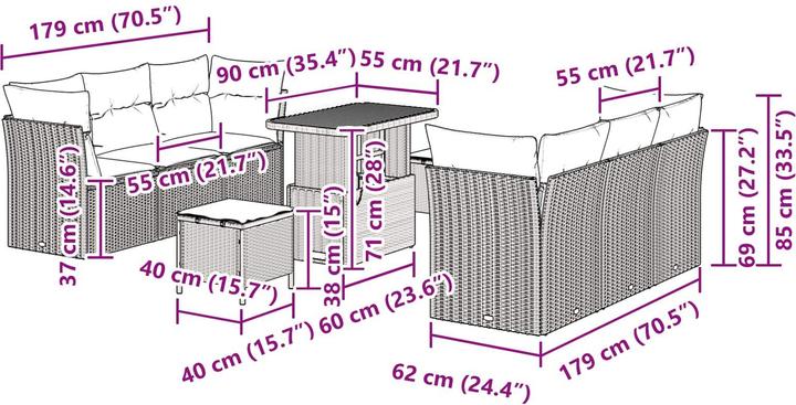 Produktbild vidaXL Saoirse