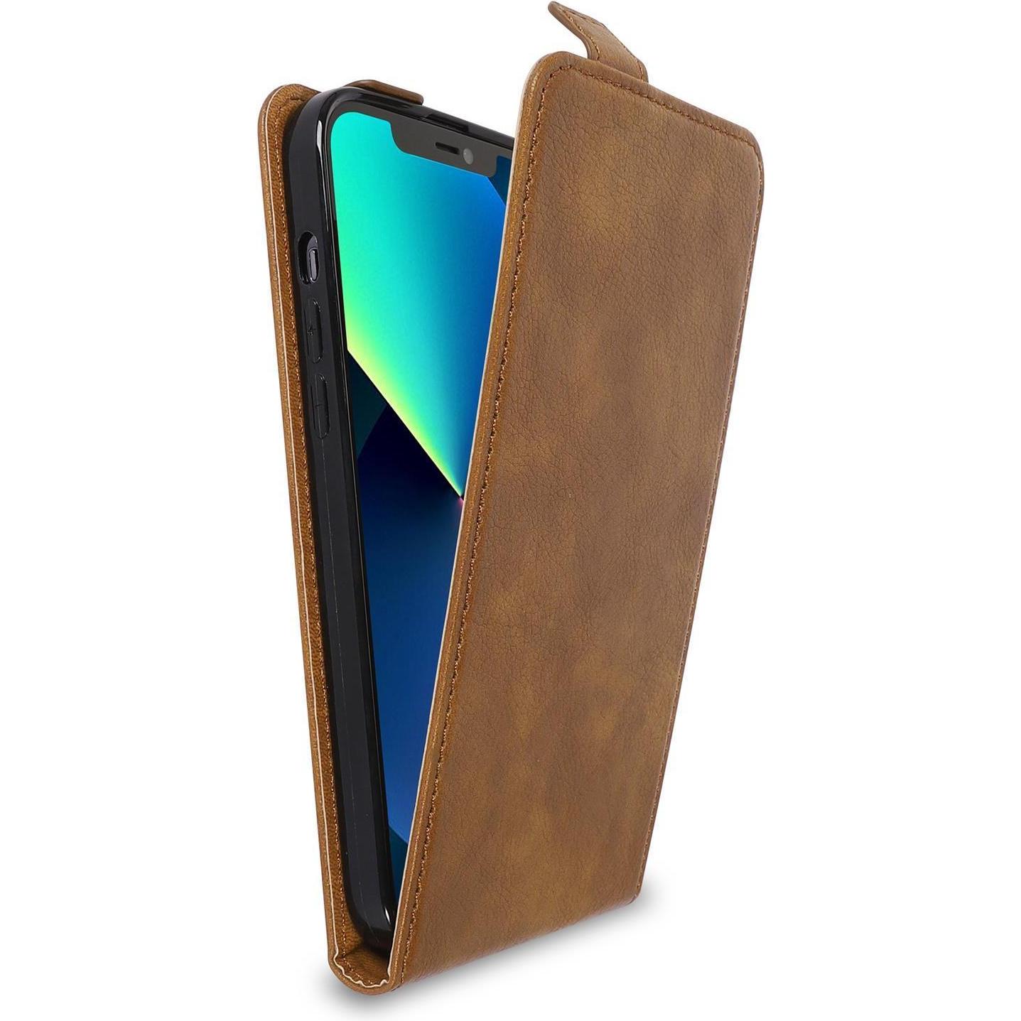 Thumbnail - Cadorabo Flip Glatt Hülle (Apple iPhone 13 Pro Max), Smartphone Hülle, Braun