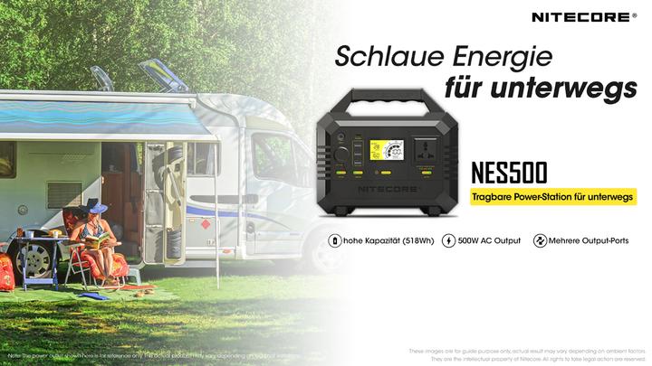 Actual product image Nitecore NES500 portable power generator for outdoors (518 Wh)