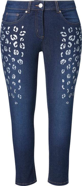 Image du produit Miamoda Skinny-Jeans, Slim Fit, silberner Leo, 5-Pocket (52)