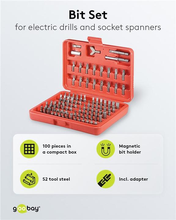Actual product image FixPoint 100 pcs Bit set