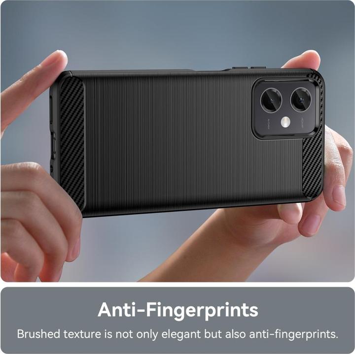 Actual product image Screenguard Xiaomi Redmi Note 12 4G Cover Carbon Brushed Soft TPU (Xiaomi Redmi Note 12)