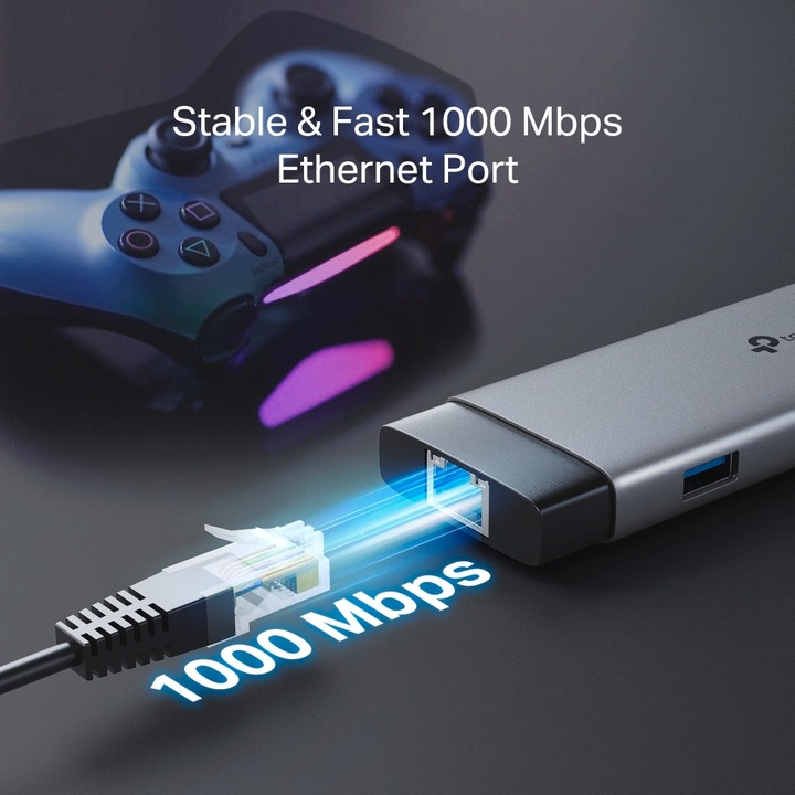 Actual product image TP-Link USB Hub USB Type-C 6-Port Hub UH9120C (USB-C, 9 Ports)